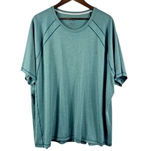 L.L Bean Men's 3XL Green Slightly Fitted Short‎ Sleeve Performance T Shirt XXXL
